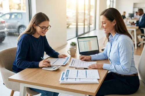 Friendly auto loan advisor ready to assist